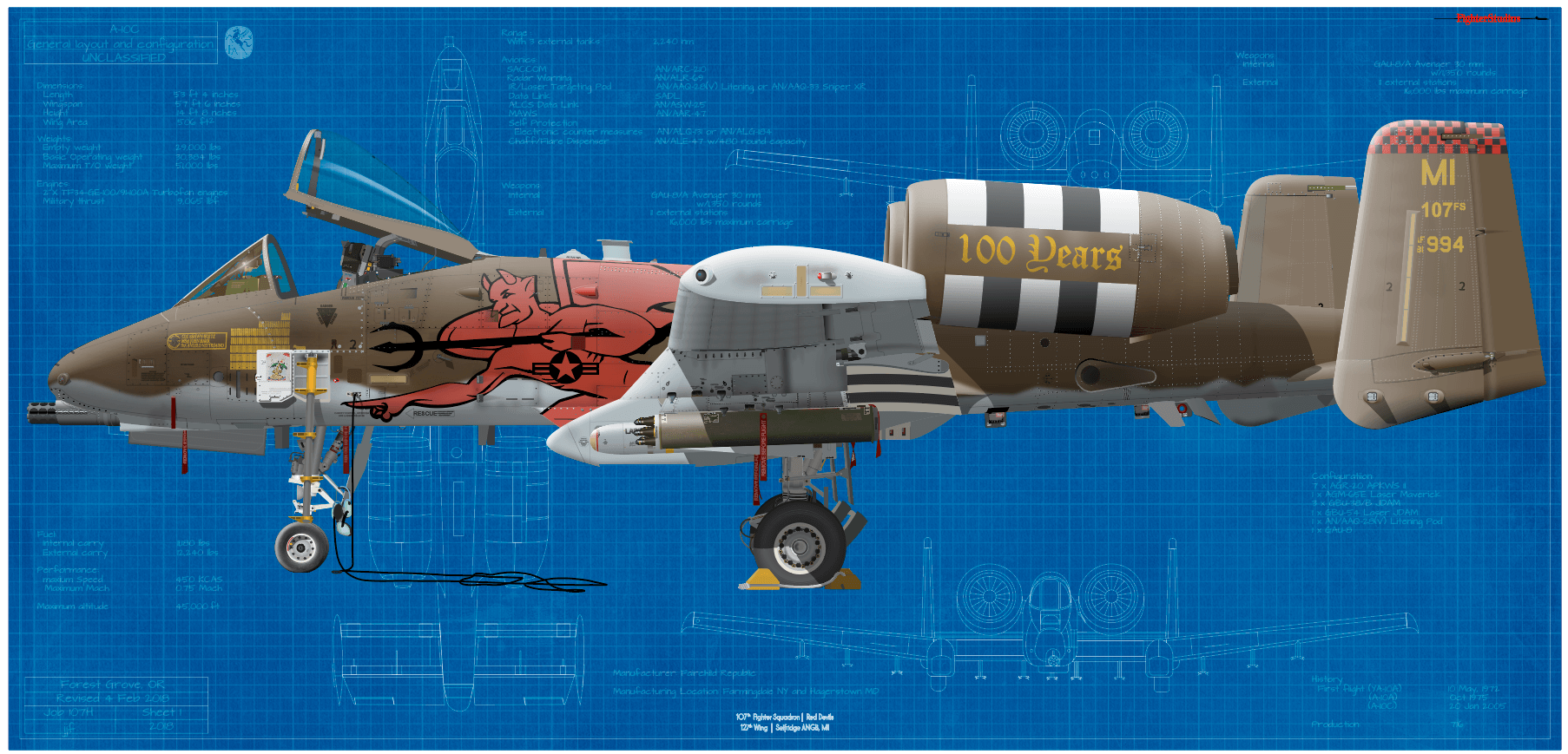 A-10C Thunderbolt II 107 FS 